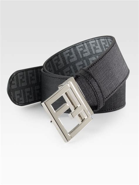 fendi double f logo belt|fendi belt black and grey.